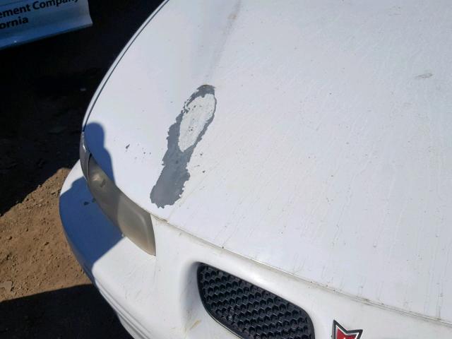 1G2WK52J8YF320574 - 2000 PONTIAC GRAND PRIX WHITE photo 9