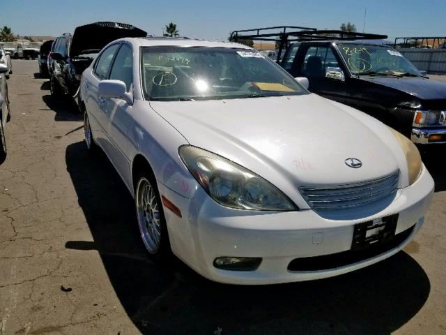 JTHBF30G230130614 - 2003 LEXUS ES 300 WHITE photo 1