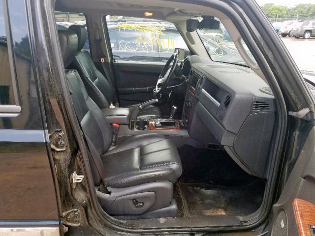 1J8HG58288C110850 - 2008 JEEP COMMANDER BLACK photo 5