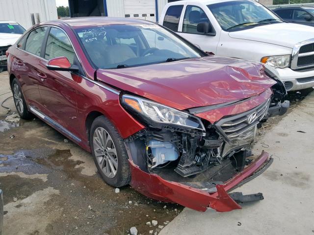 5NPE34AFXFH245598 - 2015 HYUNDAI SONATA SPO BURGUNDY photo 1