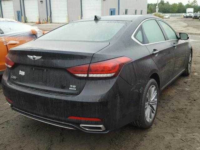 KMHGN4JE4JU253085 - 2018 GENESIS G80 BASE BLACK photo 4