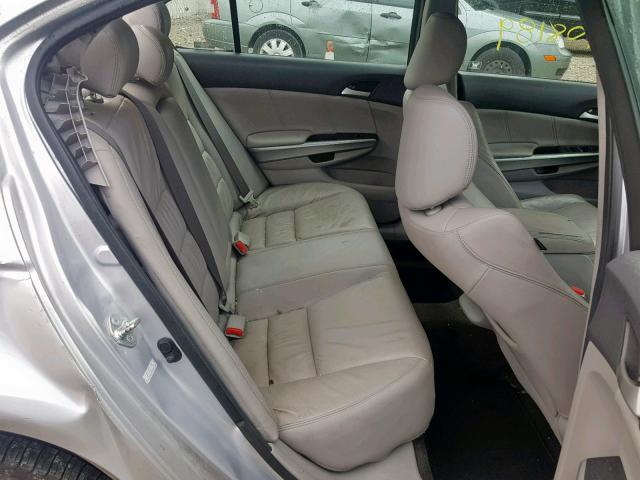 1HGCP2F86AA037584 - 2010 HONDA ACCORD EXL SILVER photo 6