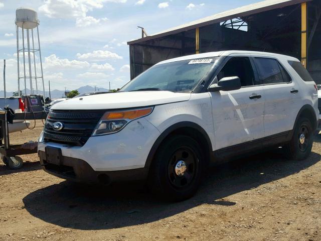 1FM5K8AR1EGA18562 - 2014 FORD EXPLORER P WHITE photo 2