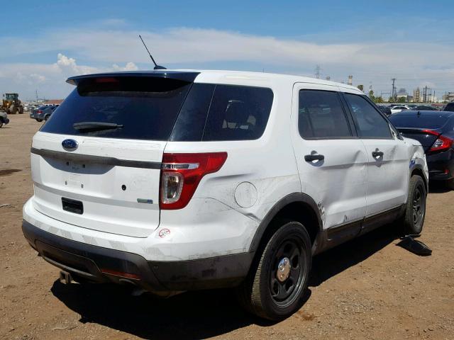 1FM5K8AR1EGA18562 - 2014 FORD EXPLORER P WHITE photo 4