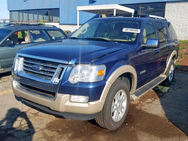 1FMEU64E37UB54557 - 2007 FORD EXPLORER E BLUE photo 2