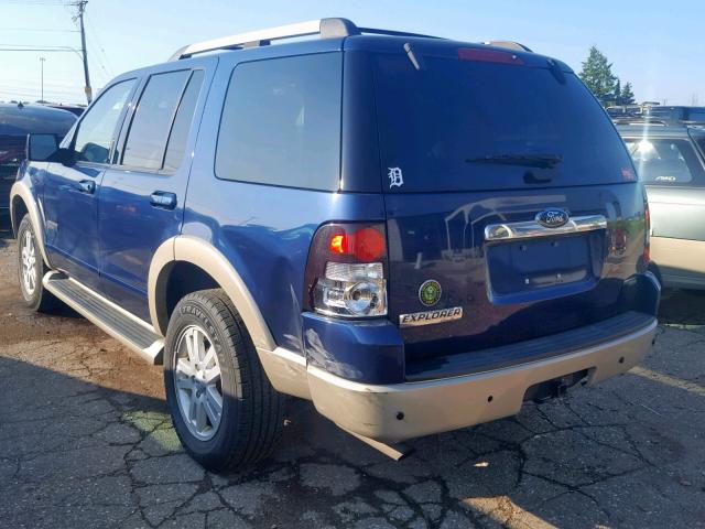 1FMEU64E37UB54557 - 2007 FORD EXPLORER E BLUE photo 3