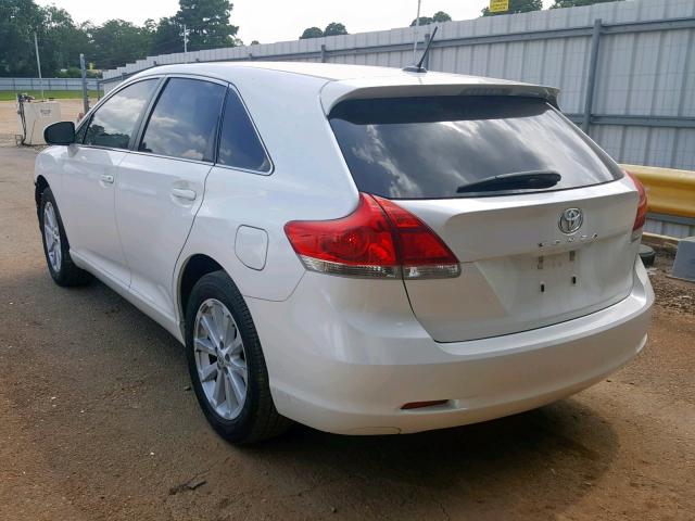 4T3ZA3BB8BU050650 - 2011 TOYOTA VENZA WHITE photo 3