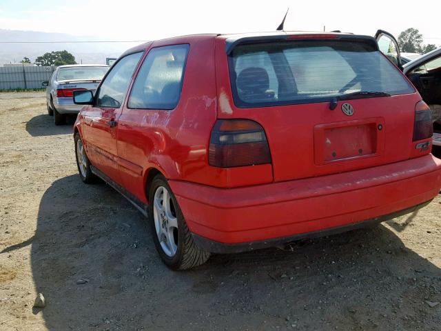 3VWHE81H9SM054045 - 1995 VOLKSWAGEN GTI VR6 RED photo 3