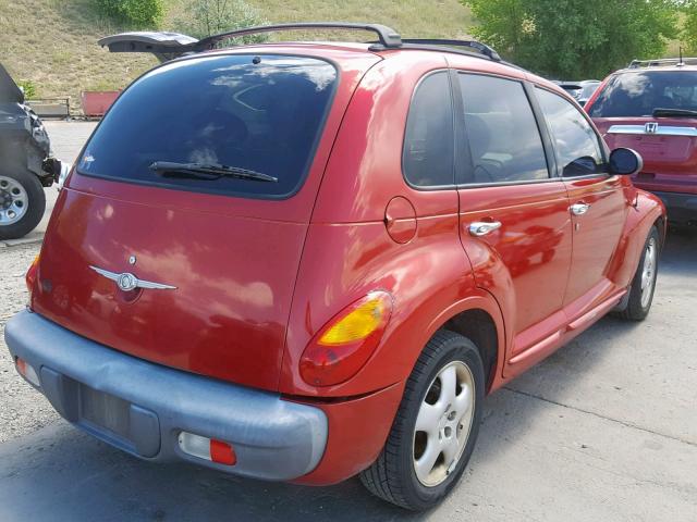 3C8FY4BB41T291517 - 2001 CHRYSLER PT CRUISER BURGUNDY photo 4