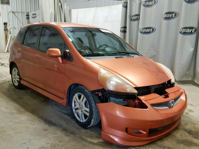 JHMGD38668S025609 - 2008 HONDA FIT SPORT ORANGE photo 1