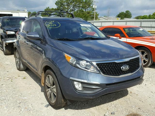 KNDPC3AC9E7578046 - 2014 KIA SPORTAGE E BLUE photo 1