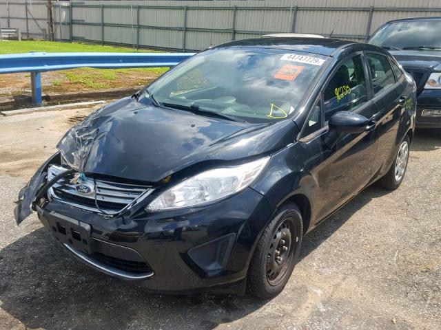 3FADP4BJ0CM186799 - 2012 FORD FIESTA SE BLACK photo 2