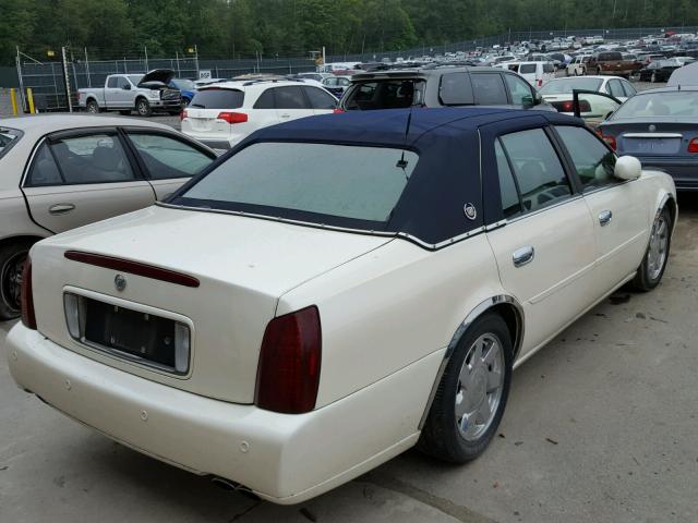 1G6KF5791YU222207 - 2000 CADILLAC DEVILLE DT CREAM photo 4