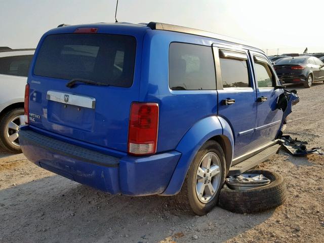 1D8GT58K97W551481 - 2007 DODGE NITRO SLT BLUE photo 4