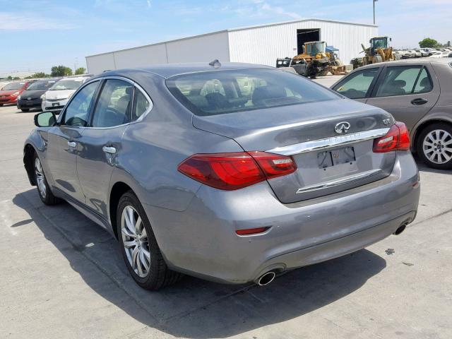 JN1BY1AP0HM740660 - 2017 INFINITI Q70 3.7 GRAY photo 3