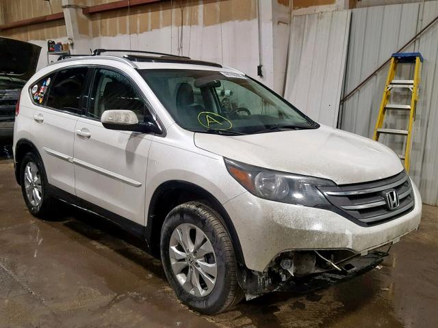 5J6RM4H73EL108780 - 2014 HONDA CR-V EXL WHITE photo 1