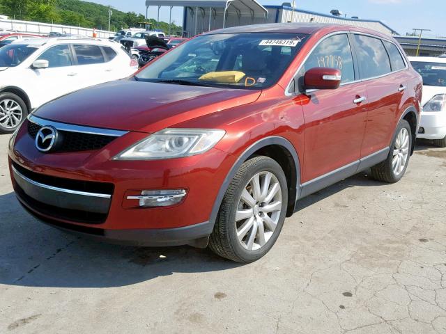 JM3TB28A580124767 - 2008 MAZDA CX-9 MAROON photo 2