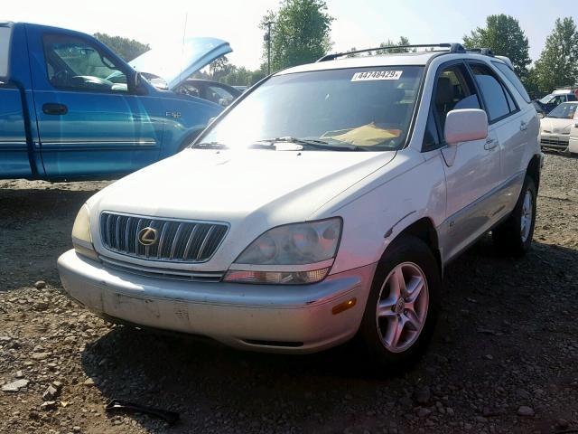 JTJHF10U420260878 - 2002 LEXUS RX 300 WHITE photo 2