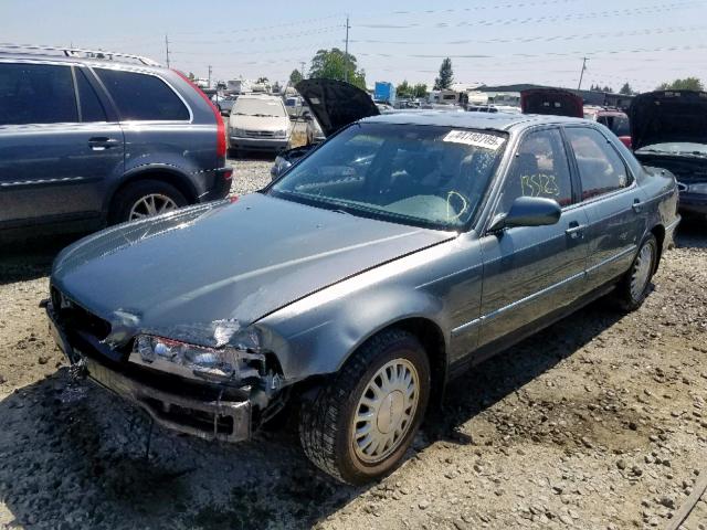 JH4KA7660PC013591 - 1993 ACURA LEGEND L CHARCOAL photo 2