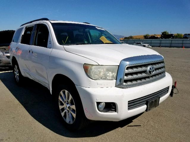 5TDJY5G17AS033696 - 2010 TOYOTA SEQUOIA LI WHITE photo 1