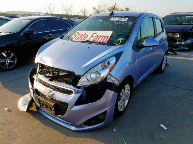 KL8CB6S95EC538052 - 2014 CHEVROLET SPARK LS PURPLE photo 2