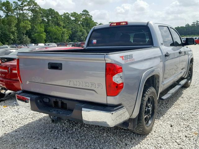 5TFEM5F17GX100136 - 2016 TOYOTA TUNDRA CRE SILVER photo 4