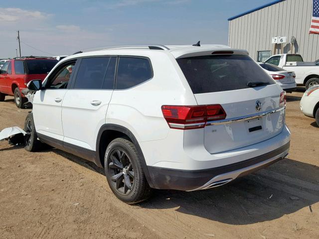 1V2CR2CA6JC508166 - 2018 VOLKSWAGEN ATLAS SE WHITE photo 3