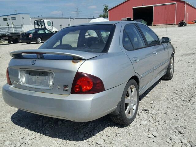 3N1AB51A94L738796 - 2004 NISSAN SENTRA 2.5 SILVER photo 4