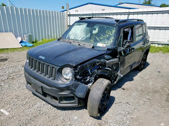 ZACCJBABXJPH35604 - 2018 JEEP RENEGADE S BLACK photo 2