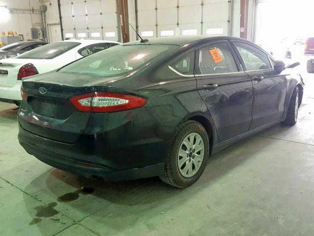 1FA6P0G73E5365099 - 2014 FORD FUSION S BLACK photo 4