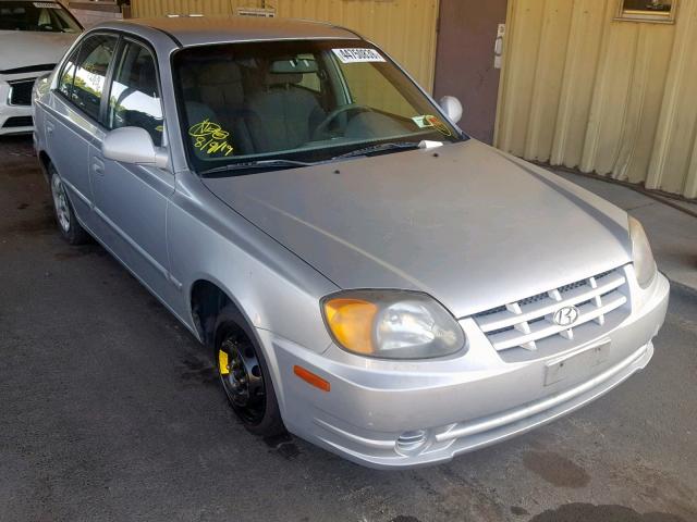 KMHCG45C43U487358 - 2003 HYUNDAI ACCENT GL SILVER photo 1