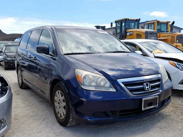 5FNRL38247B014534 - 2007 HONDA ODYSSEY LX BLUE photo 1