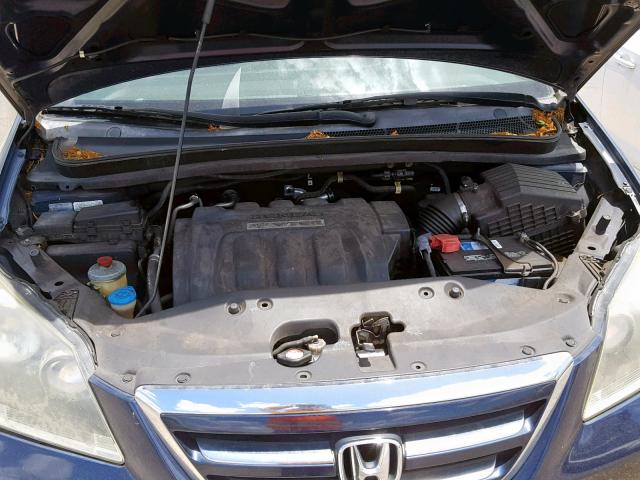 5FNRL38247B014534 - 2007 HONDA ODYSSEY LX BLUE photo 7