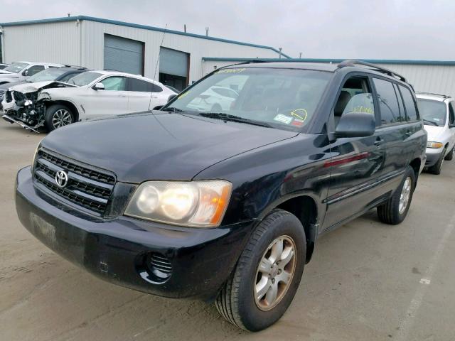 JTEGF21A630116481 - 2003 TOYOTA HIGHLANDER BLACK photo 2