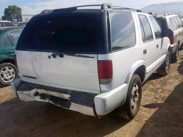 1GNDT13X34K163900 - 2004 CHEVROLET BLAZER WHITE photo 4