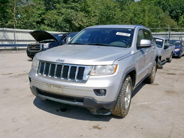 1J4RR4GGXBC520418 - 2011 JEEP GRAND CHER SILVER photo 2