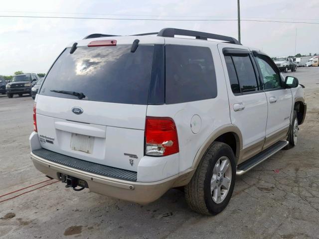 1FMDU64W55UA65929 - 2005 FORD EXPLORER E WHITE photo 4