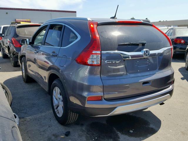 2HKRM3H74FH525749 - 2015 HONDA CR-V EXL CHARCOAL photo 3