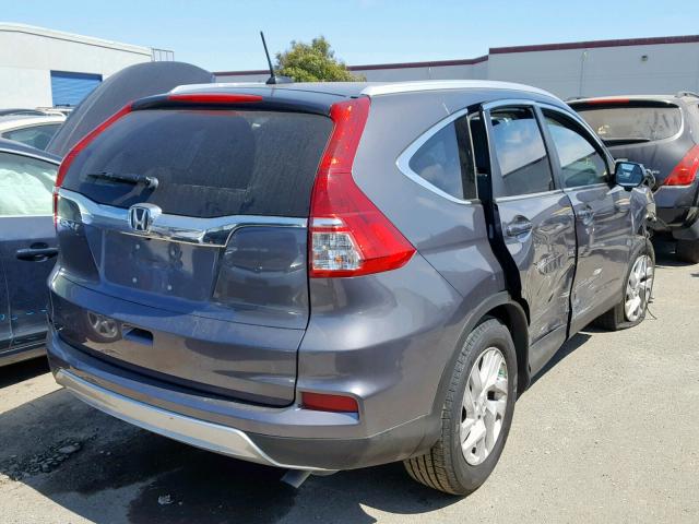 2HKRM3H74FH525749 - 2015 HONDA CR-V EXL CHARCOAL photo 4