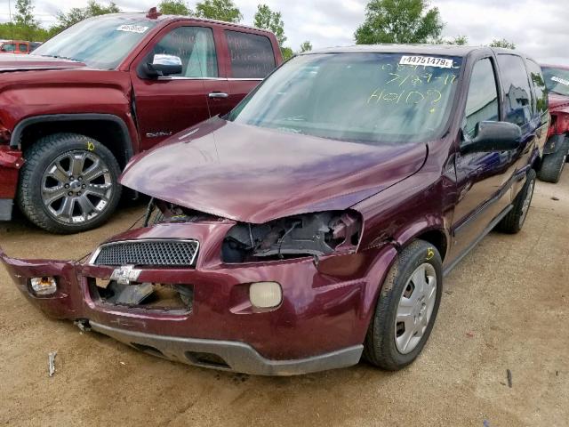 1GNDV23157D114377 - 2007 CHEVROLET UPLANDER L BURGUNDY photo 2