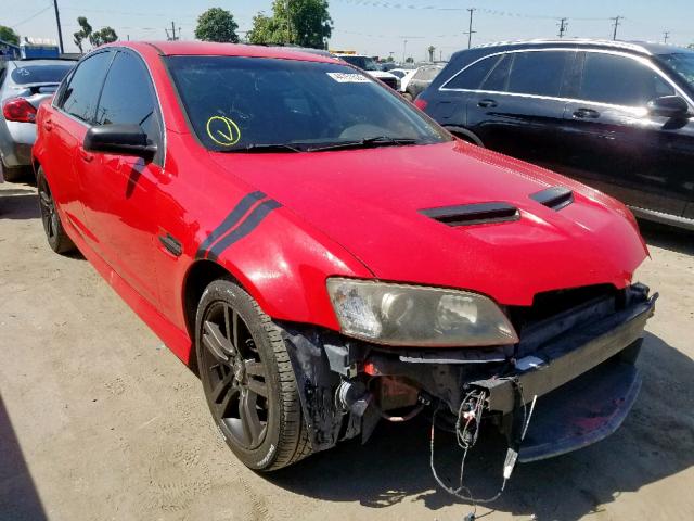 6G2ER57738L988128 - 2008 PONTIAC G8 RED photo 1