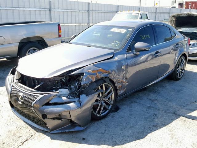 JTHBF1D22E5036810 - 2014 LEXUS IS 250 GRAY photo 2