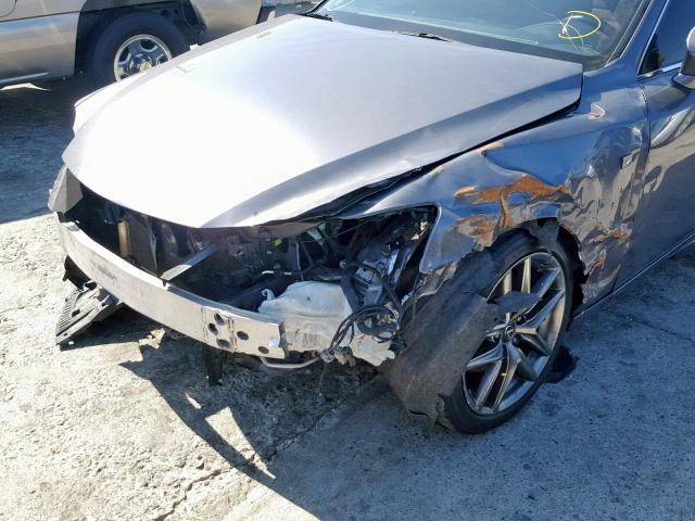 JTHBF1D22E5036810 - 2014 LEXUS IS 250 GRAY photo 9