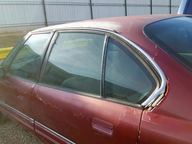 1G2HX53L0N1201730 - 1992 PONTIAC BONNEVILLE BURGUNDY photo 10