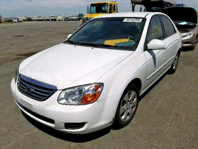 KNAFE222X95644754 - 2009 KIA SPECTRA EX WHITE photo 2