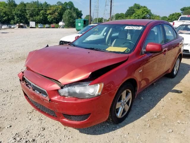 JA3AU26U28U042574 - 2008 MITSUBISHI LANCER ES BURGUNDY photo 2