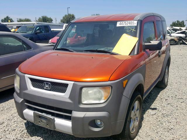 5J6YH28523L051648 - 2003 HONDA ELEMENT EX ORANGE photo 2