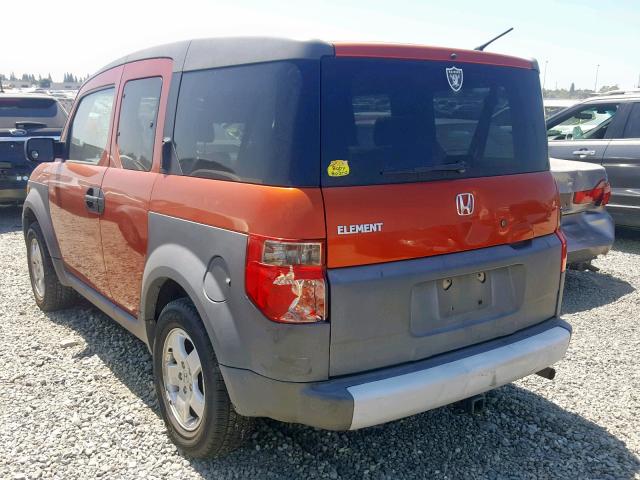 5J6YH28523L051648 - 2003 HONDA ELEMENT EX ORANGE photo 3