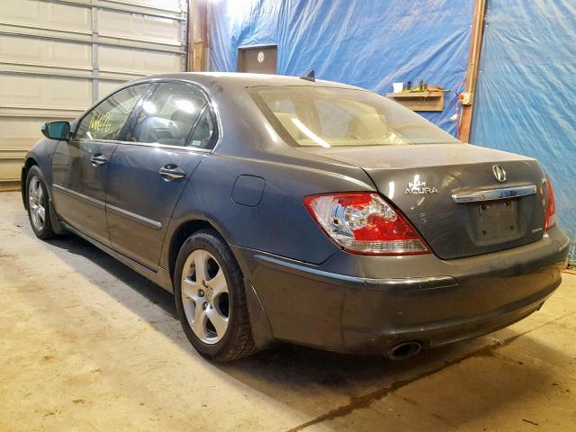 JH4KB16566C002045 - 2006 ACURA RL GRAY photo 3