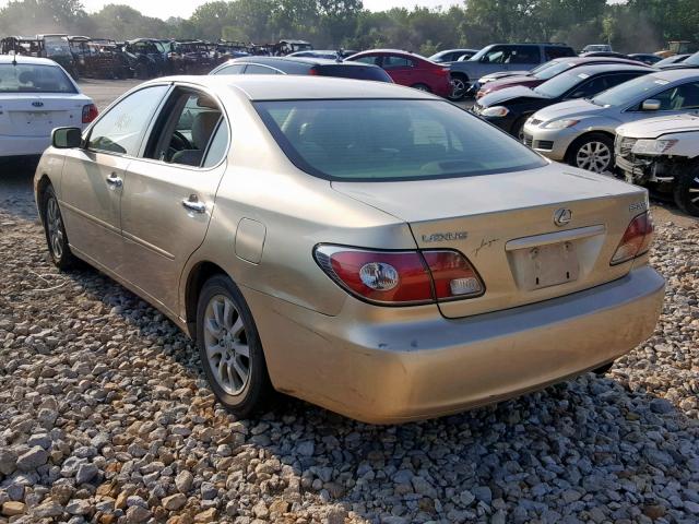 JTHBF30G220009905 - 2002 LEXUS ES 300 TAN photo 3